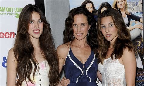 andie macdowell s daughters have inherited her model looks daily mail online