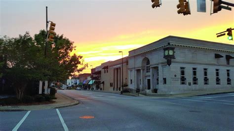 A Rare Yellow Sunset Over Downtown Greenville The Greenville Standard