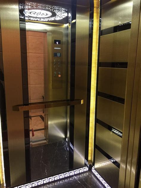 کابین آسانسور تمام استیل استیل خاص استیل لاکچری کابین آسانسور با استیل طرحدار آسانسور در مشهد