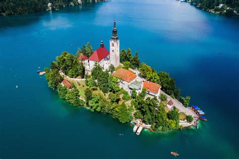 Slovenia Resort Lake Bled Stock Image Image Of Place Alps 100956047