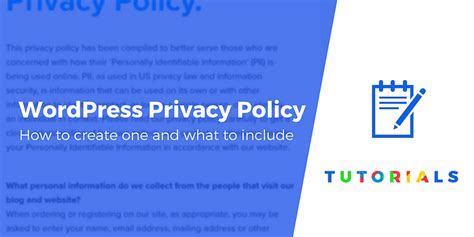 Wordpress Privacy Policy Guide How To Create One Plus What To Include