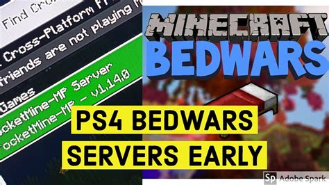 How To Get Bedwars Servers On Minecraft Ps4 Bedrock Edition Early