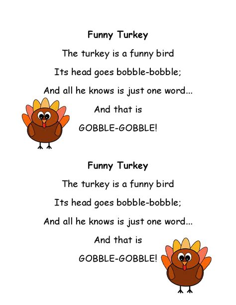 Funny Thanksgiving Poems Thanksgiving Lesson Plans Thanksgiving Units