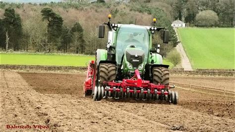 Drilling Grass Seed With Fendt 718 And Kuhn Youtube