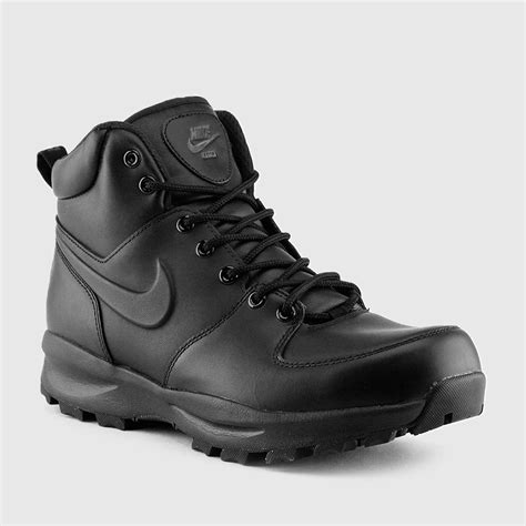 Nike Mens Leather Manoa Boots Black