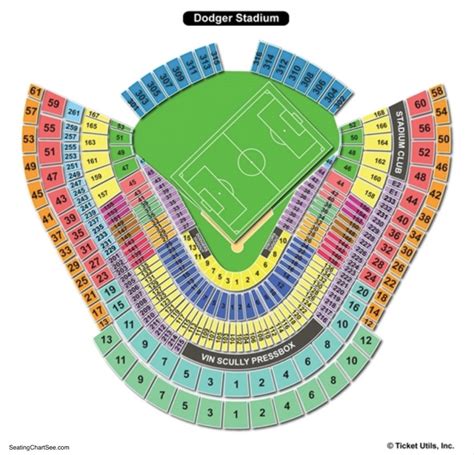 Dodger Stadium Seating Chart Seating Charts And Tickets
