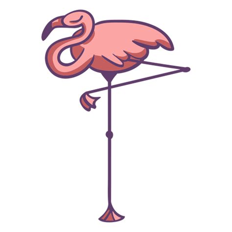 Pink Flamingo Sleeping Portrait Transparent Png And Svg Vector File