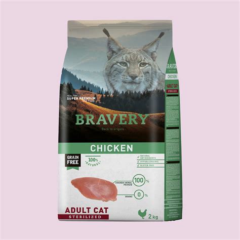 Bravery Chicken Adult Cat Sterilized 2 Kg El Can Bacán