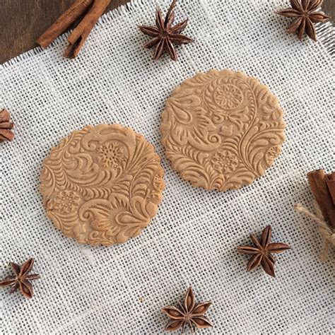 3d Christmas Rolling Pin For Baking Embossed Cookies Elleperi