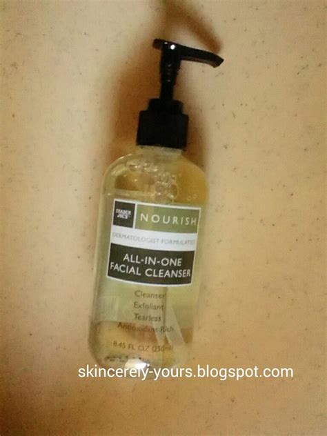 Skincerely Yours Trader Joes Nourish All In One Facial Cleanser