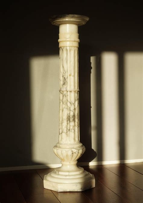 Stylish Early Twentieth Century Roman Classical Alabaster Column