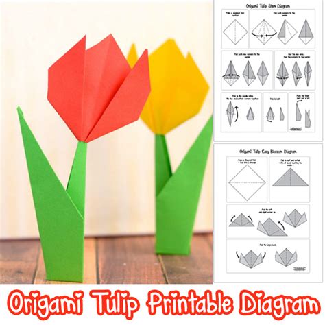 Printable Origami Flowers