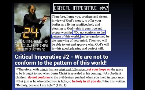 24 Critical Imperatives For The Believer A Study Of Romans 12