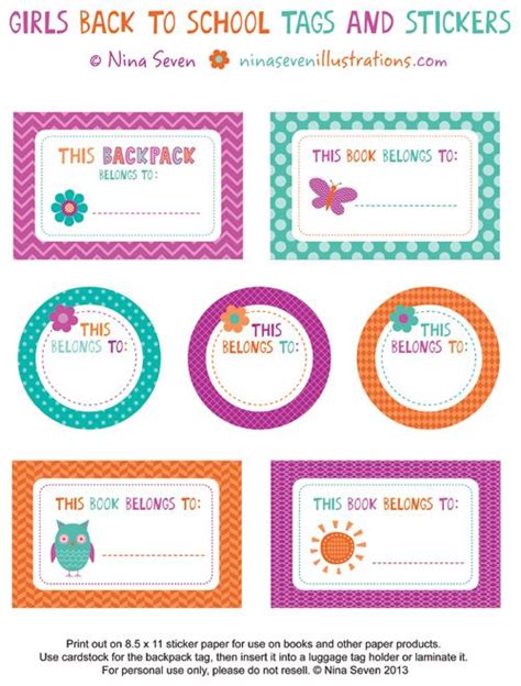 My Owl Barn Free Bookplates And Bookmarks Book Labels Printable