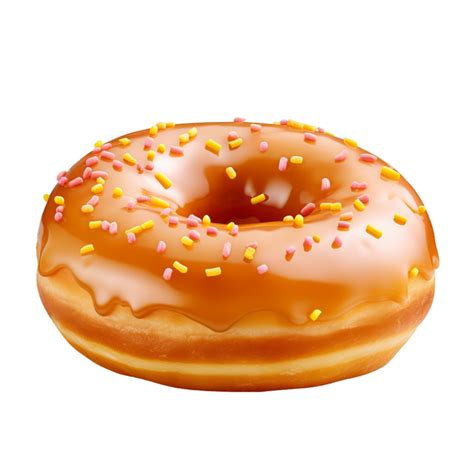 Ai Generated Glazed Donut Isolated On Transparent Background 36409683 Png