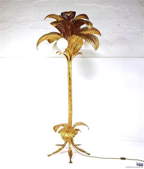 Tropical sunshine tall standing floor. AreaNeo | Stunning 70s Metal Palmtree floor lamp ...