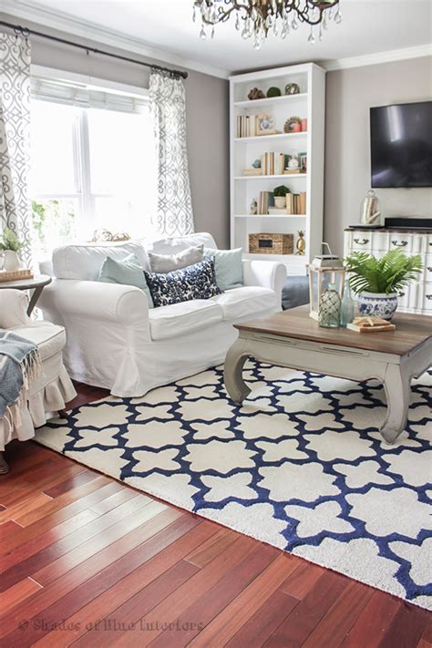 See more ideas about navy living rooms, living room grey, blue living room. Blue & White in the Living Room + a Rug Pad Giveaway