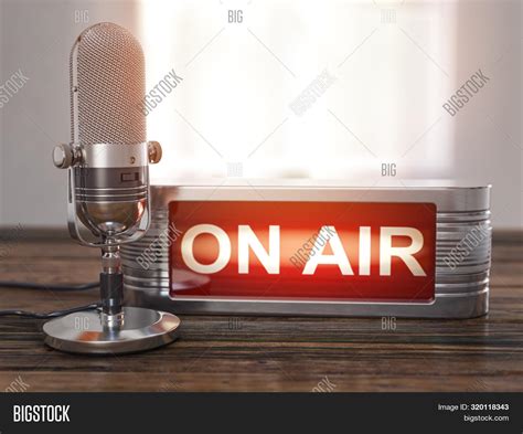 On Air Old Microphone Image And Photo Free Trial Bigstock