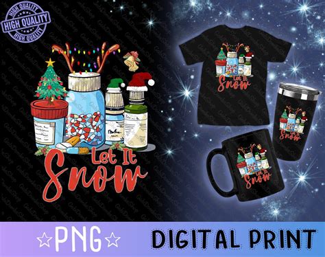 Christmas Nurse Png Let It Snow Png Merry Nurse Xmas Png T For