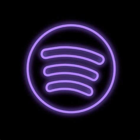 Spotify Purple Neon App Icon Wallpaper Iphone Neon Neon Signs App