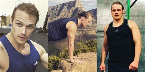 Sam Heughans Workout Photos Are Too Hot To Handle Sam Heughan