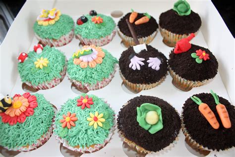 Garden Theme Cupcakes Made For A Garden Party Faceboo Flickr