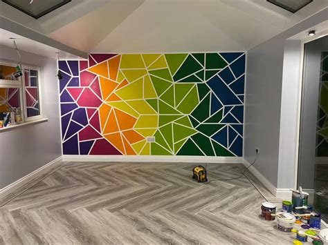 Geometric Paint Feature Wall Ideas