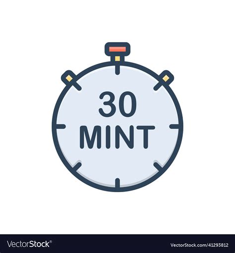 Icon For Minutes Clock Royalty Free Vector Image