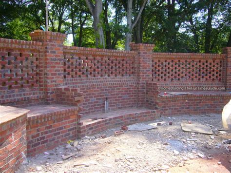 Castle house wall stone fence vector illustration. Pierced Brick Walls: A Classic Screen Alternative | The ...