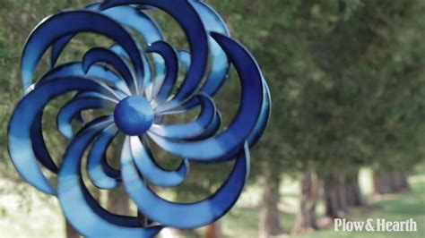 Blue Waves Wind Spinner Sku 51369 Plow And Hearth Youtube