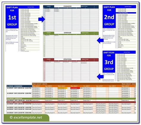 Employee Scheduling Software Excel Template