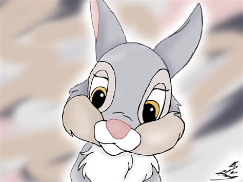 My Disney Sketch Of Thumper In Color By Minako123a On Deviantart