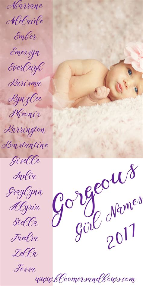 Beautiful Names For Girls Bloomers And Bows Baby Name Lists Artofit