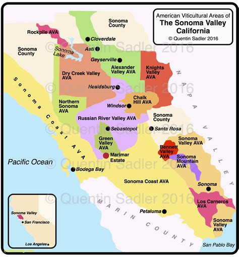 West Sonoma County Map