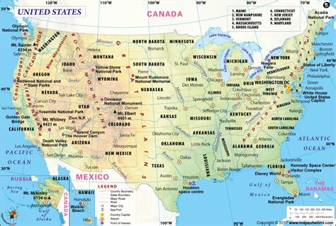 Large America Map Image 2000 X 1343 Pixel Large Us Map Hd Picture