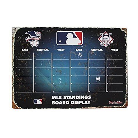 Mlb Baseball Magnetic Standings Display Board With All 30 Team Magnets