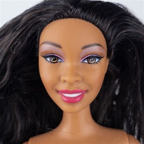 Nude Barbie Nikki Fashionistas Doll African American Aa Green Eyes Hot Sex Picture