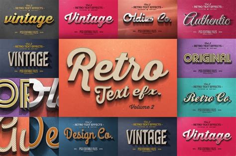 30 Best Retro Text Effects And Styles Design Shack