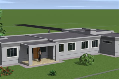 Single Storey Flat Roof House Plans In South Africa Flat Roof House
