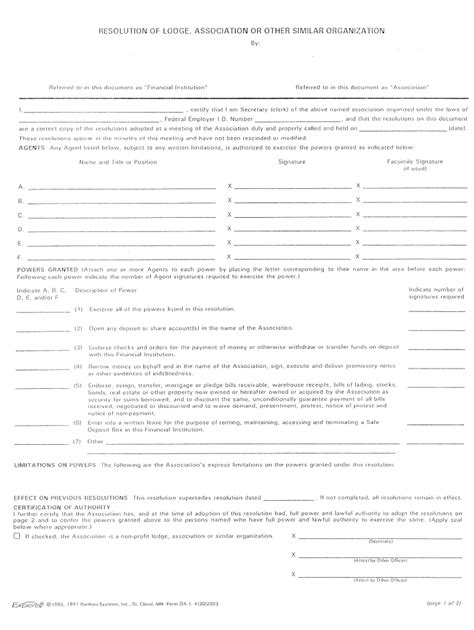 Printable Funeral Resolution Template