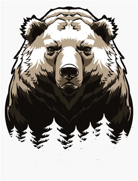 Vector Grizzly Bear Png Grizzly Bear Bear Brown Bear Head Sloth Bear