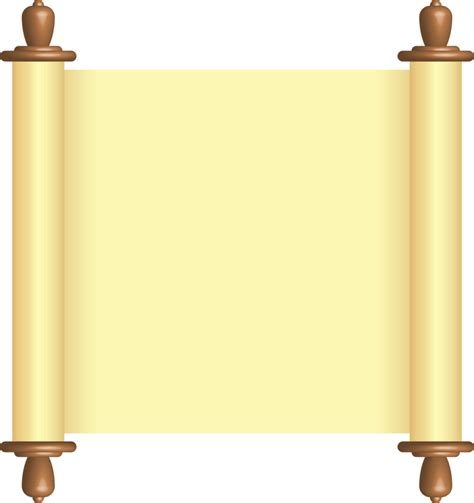 Blank Paper Scroll Png Illustration 8500995 Png