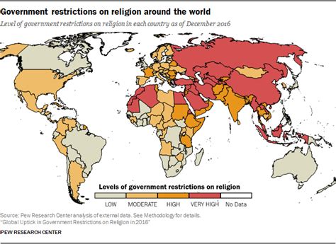 3 Americas The Only Region With A Rise In Both Government Restrictions And Social Hostilities