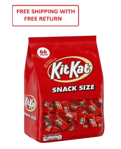 Kit Kat Milk Chocolate Snack Size Wafer Candy Bars Individually