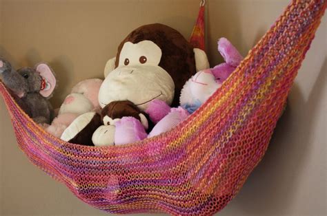 Make sure when attaching the hammock to the wall that you put the nail through the knot. 10 Great Storage Ideas for Your Children's Toys ...