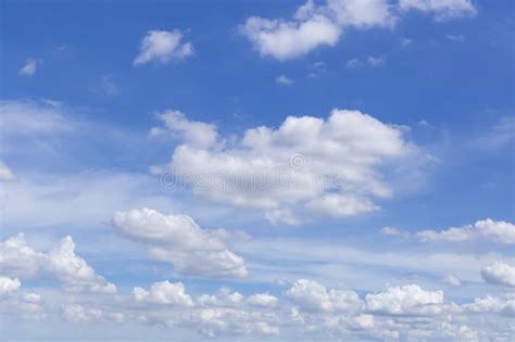 The Blue Sky With Cloudsummer Skynature Background Stock Photo