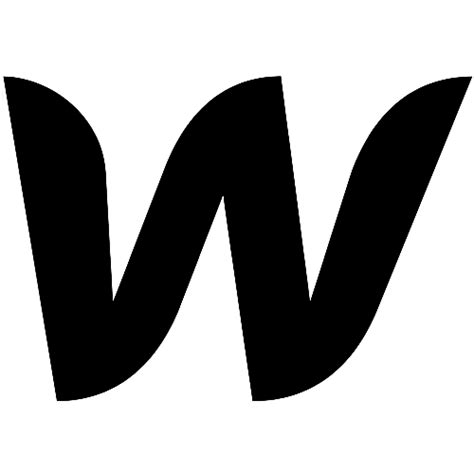 Webflow Black W Logo Icon Transparent Png Stickpng