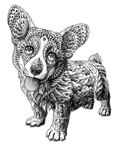 Select from 35715 printable coloring pages of cartoons, animals, nature, bible and many more. https://www.behance.net/gallery/28510339/Corgi | Puppy art ...