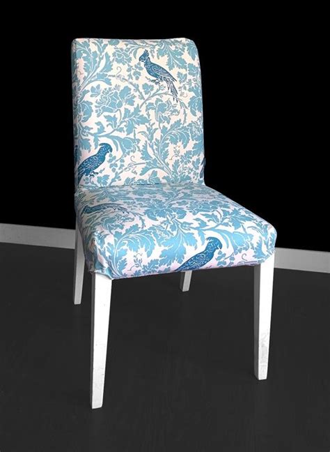 Freshen up your home with henriksdal chair with long cover, blekinge white. Beautiful slipcover for the HENRIKSDAL dining chair in ...