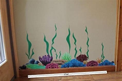 Create A Mural Coral Reef And Seaweed Ocean Wall Decals Undersea Decor